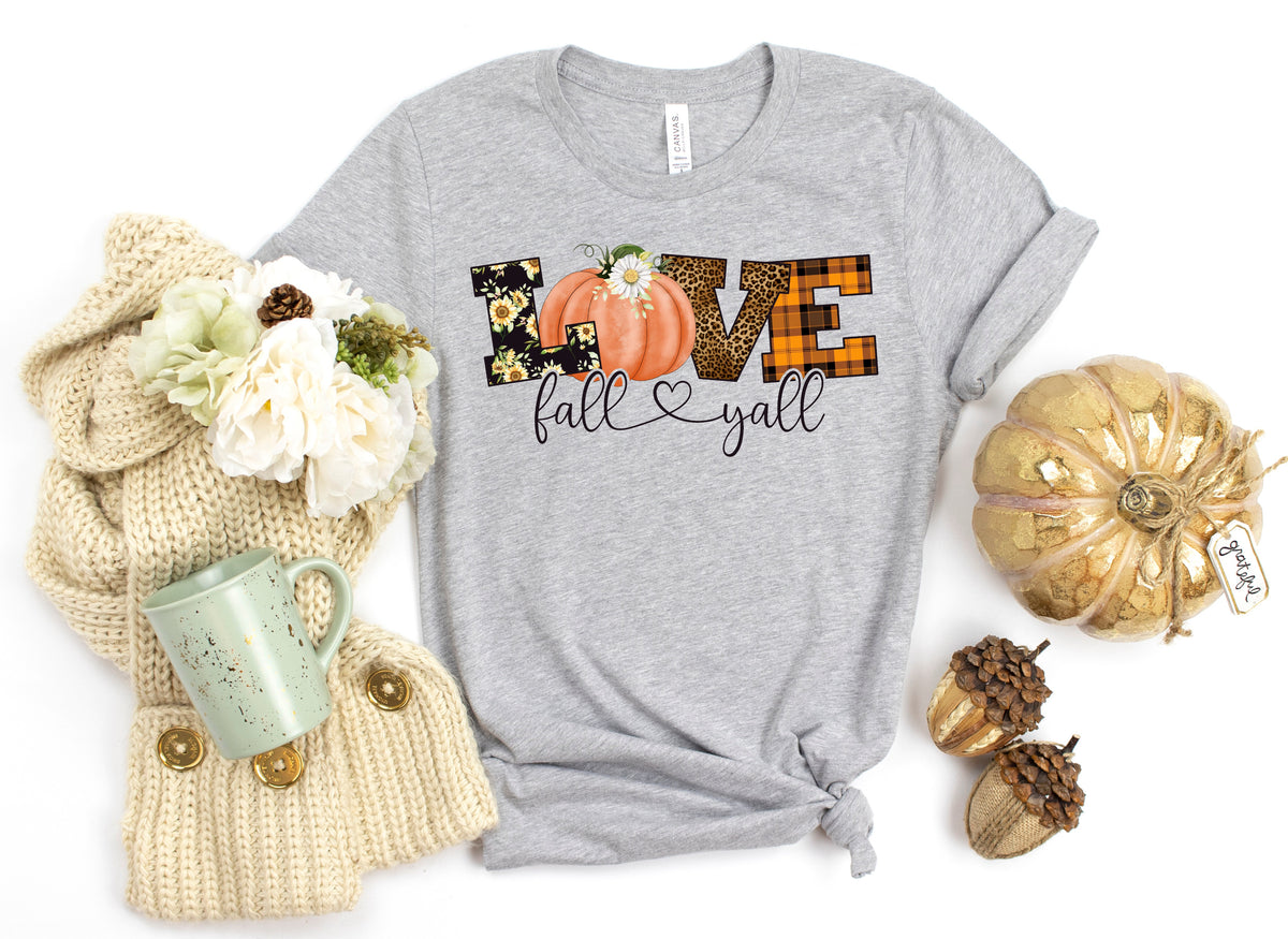 Love fall yall HIGH HEAT screen print transfer