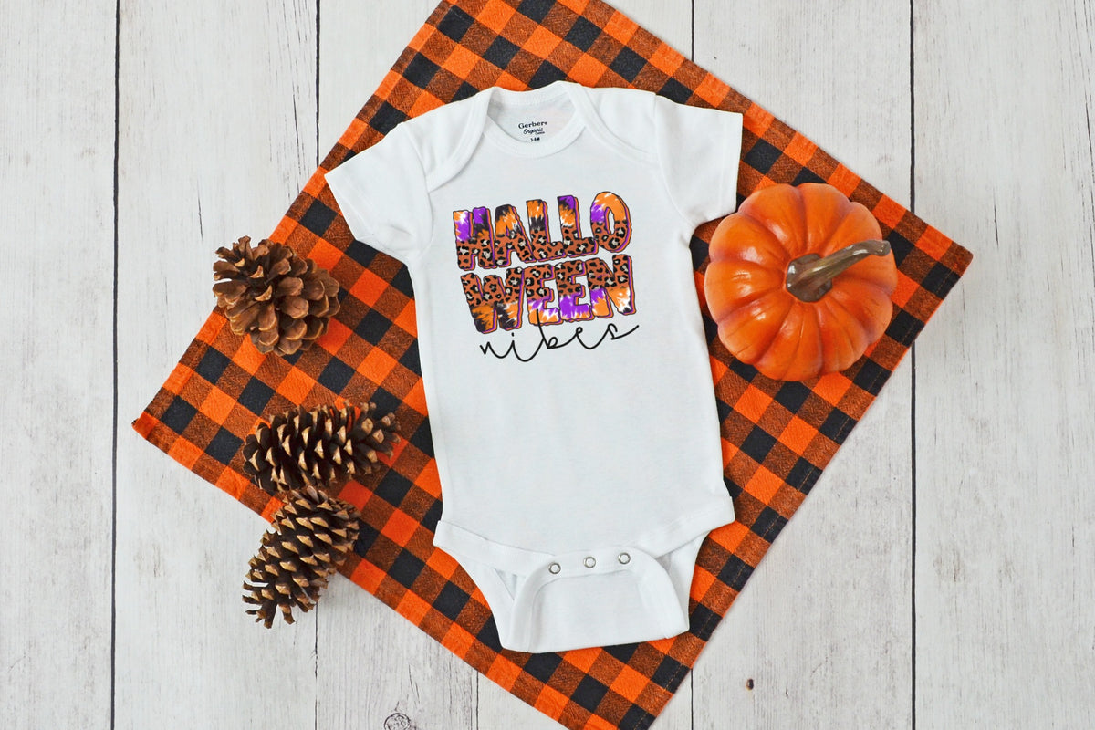 INFANT Halloween vibes 4" HIGH HEAT screen print transfer