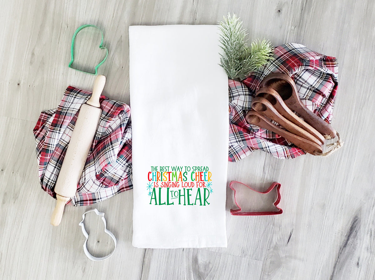 KOOZIE The best way to spread Christmas cheer is singing loud for all to hear 3.5" HIGH HEAT screen print transfer