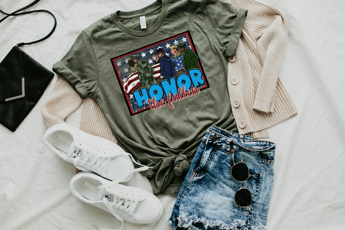 Honor the Fallen HIGH HEAT screen print transfer