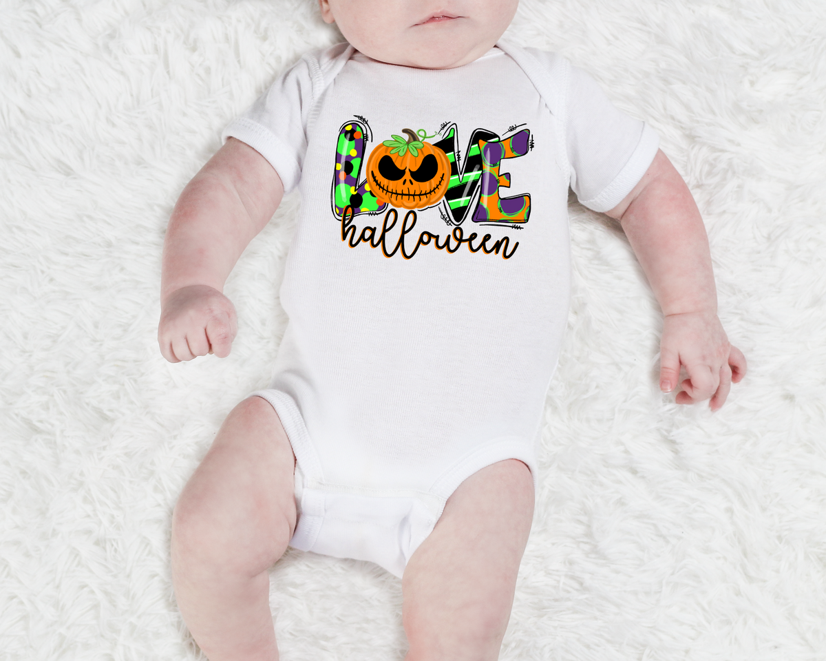 Love Halloween INFANT HIGH HEAT screen print transfer