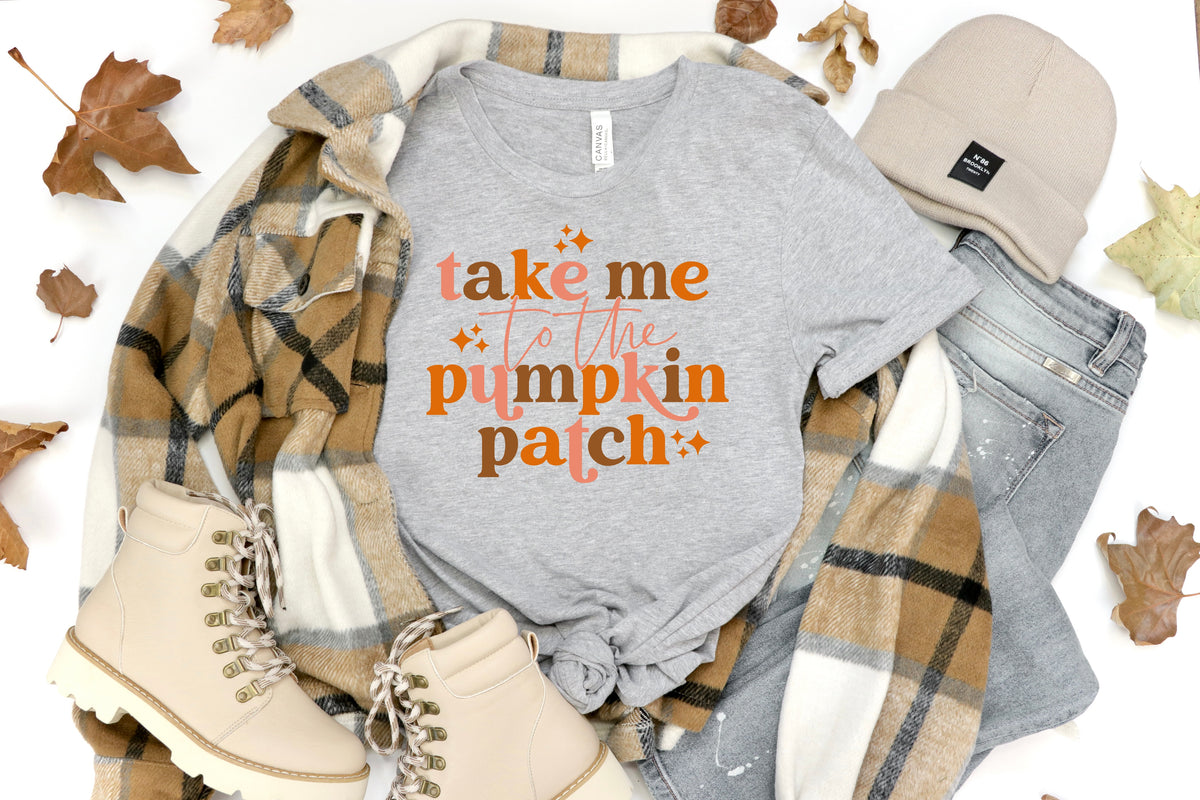 Take me to the pumpkin patch HIGH HEAT screen print transfer