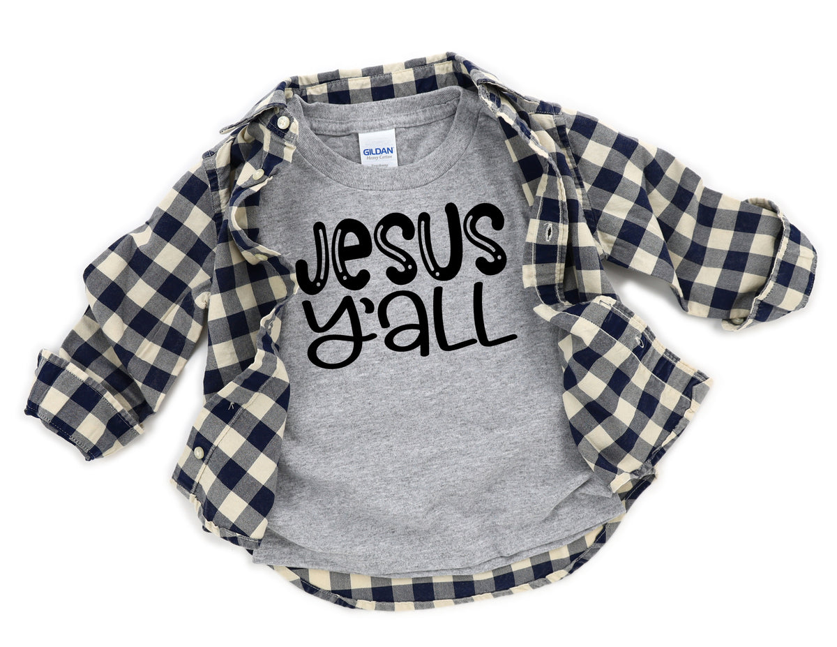 Jesus y'all youth 8" screen print transfer