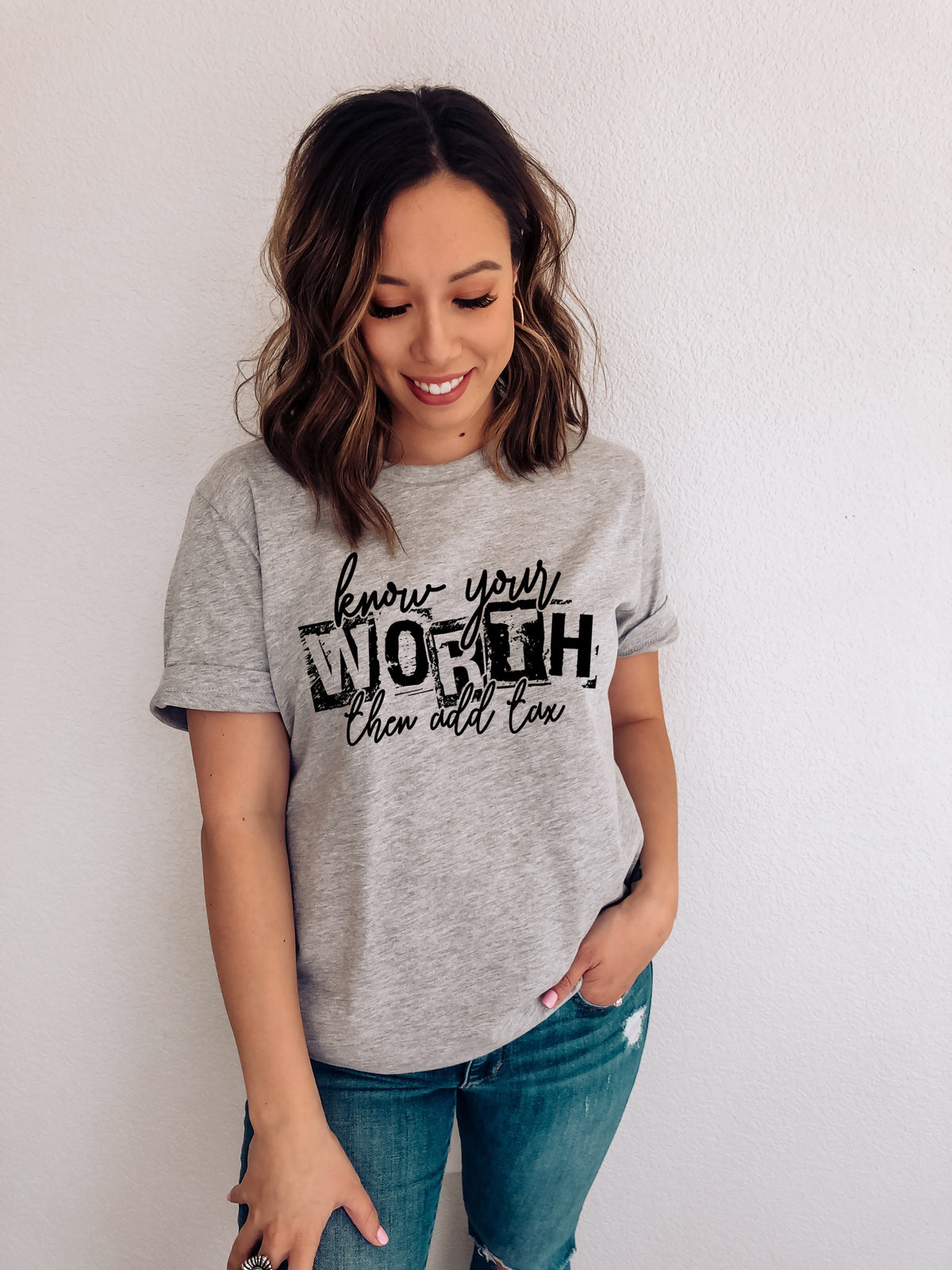 Know your worth, then add tax screen print transfer