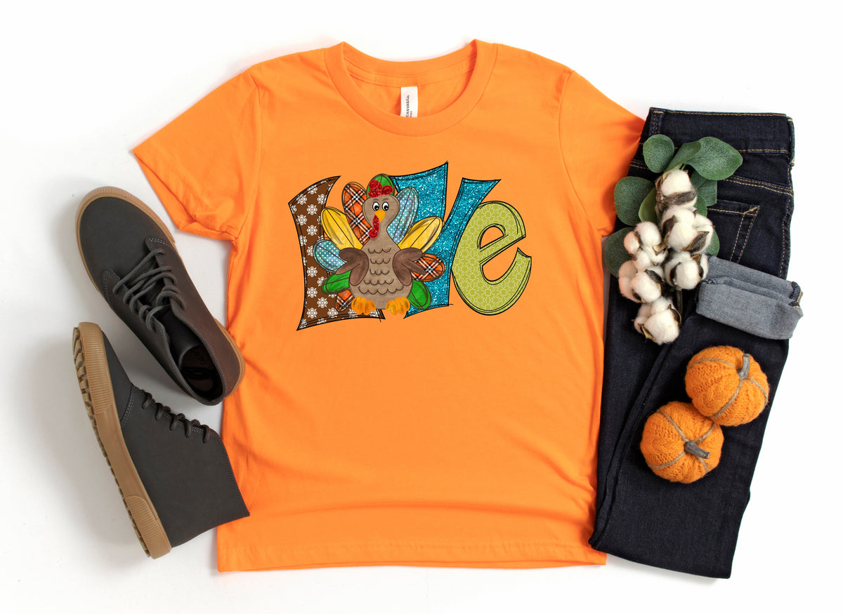 INFANT Love Turkey HIGH HEAT screen print transfer