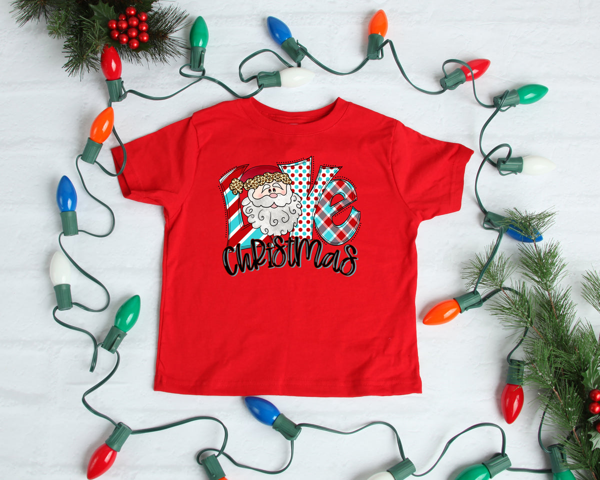 INFANT Love Christmas SANTA HIGH HEAT screen print transfer