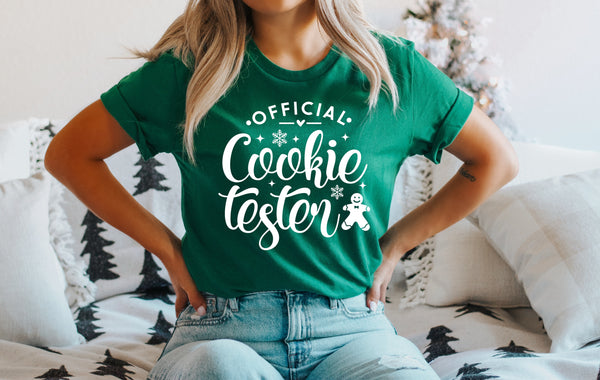 Official Cookie Tester WHITE screen print transfer