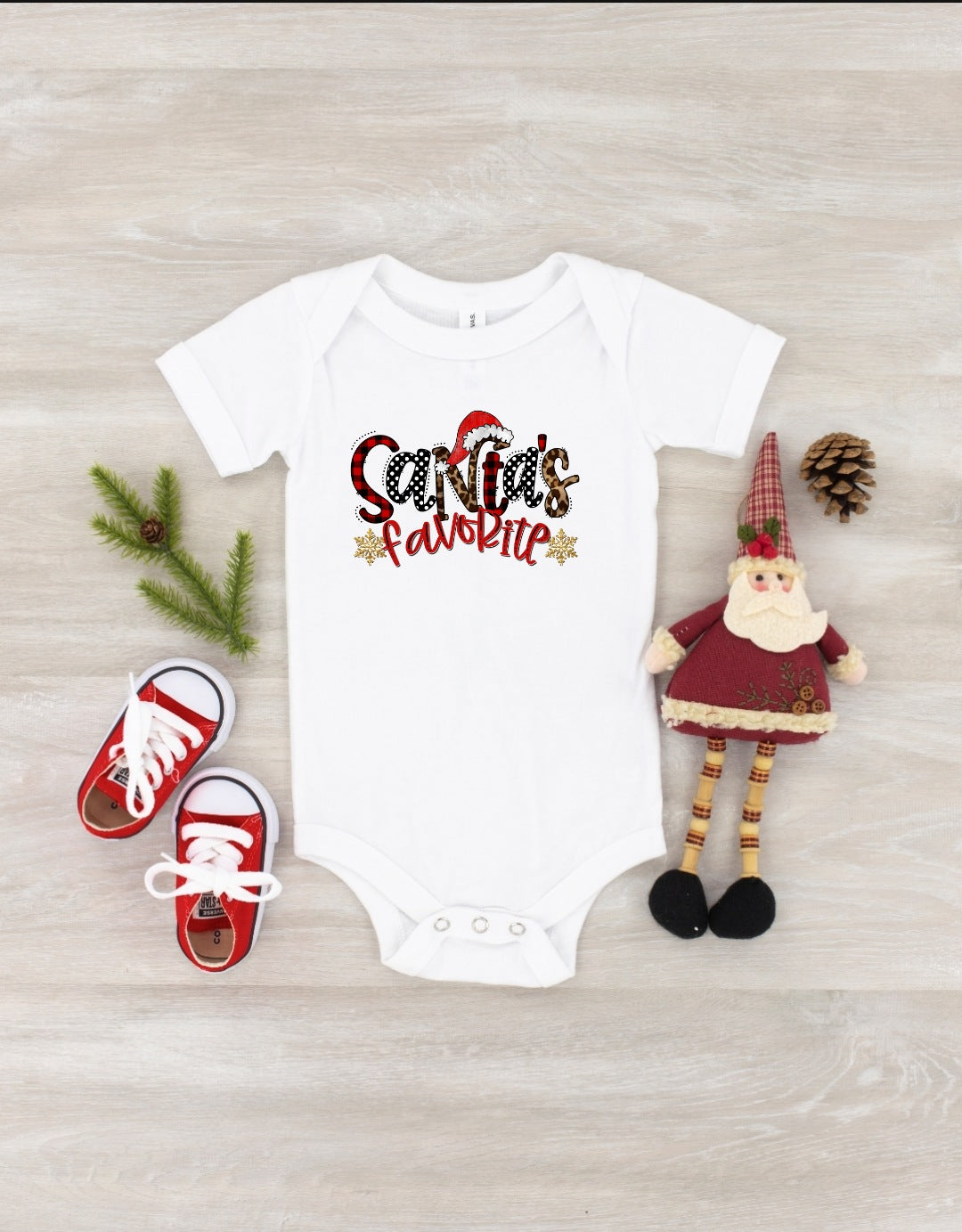 Santa's favorite INFANT HIGH HEAT screen print transfer