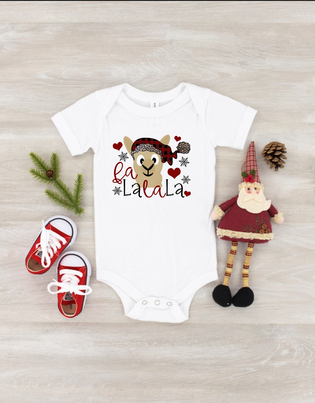 INFANT Fa la la la HIGH HEAT screen print transfer