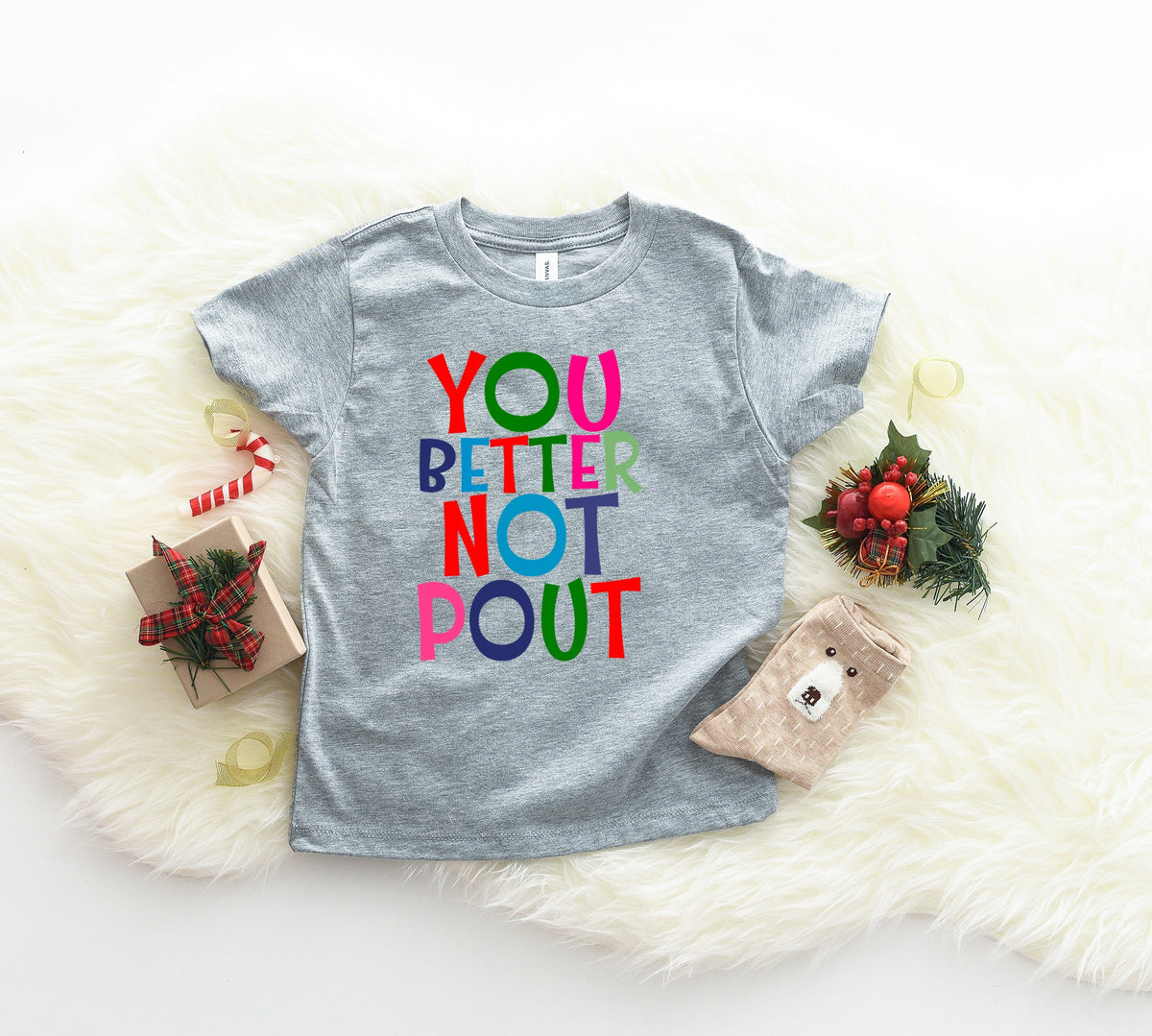 YOUTH You better not pout HIGH HEAT screen print transfer