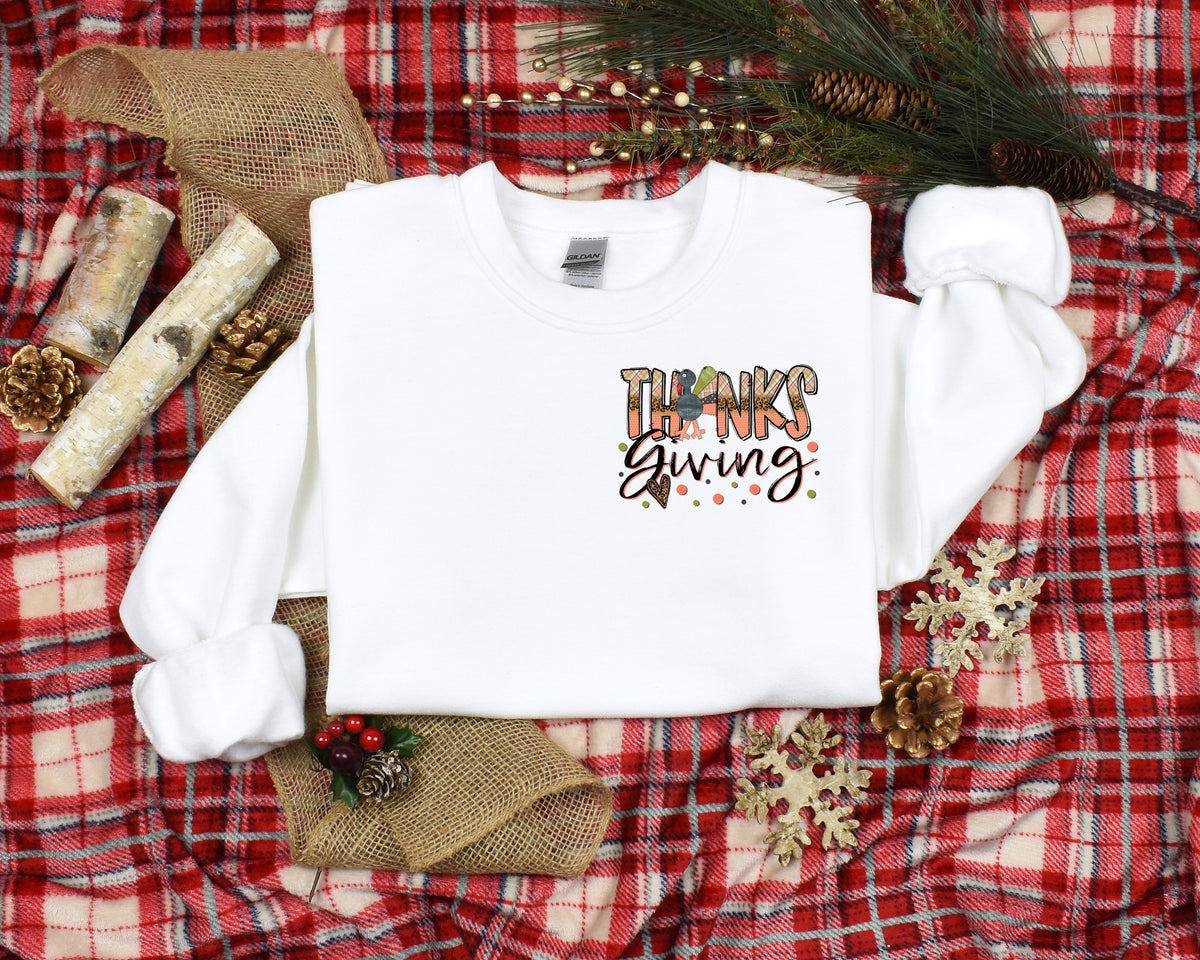 Thanks giving POCKET/INFANT size HIGH HEAT screen print transfer