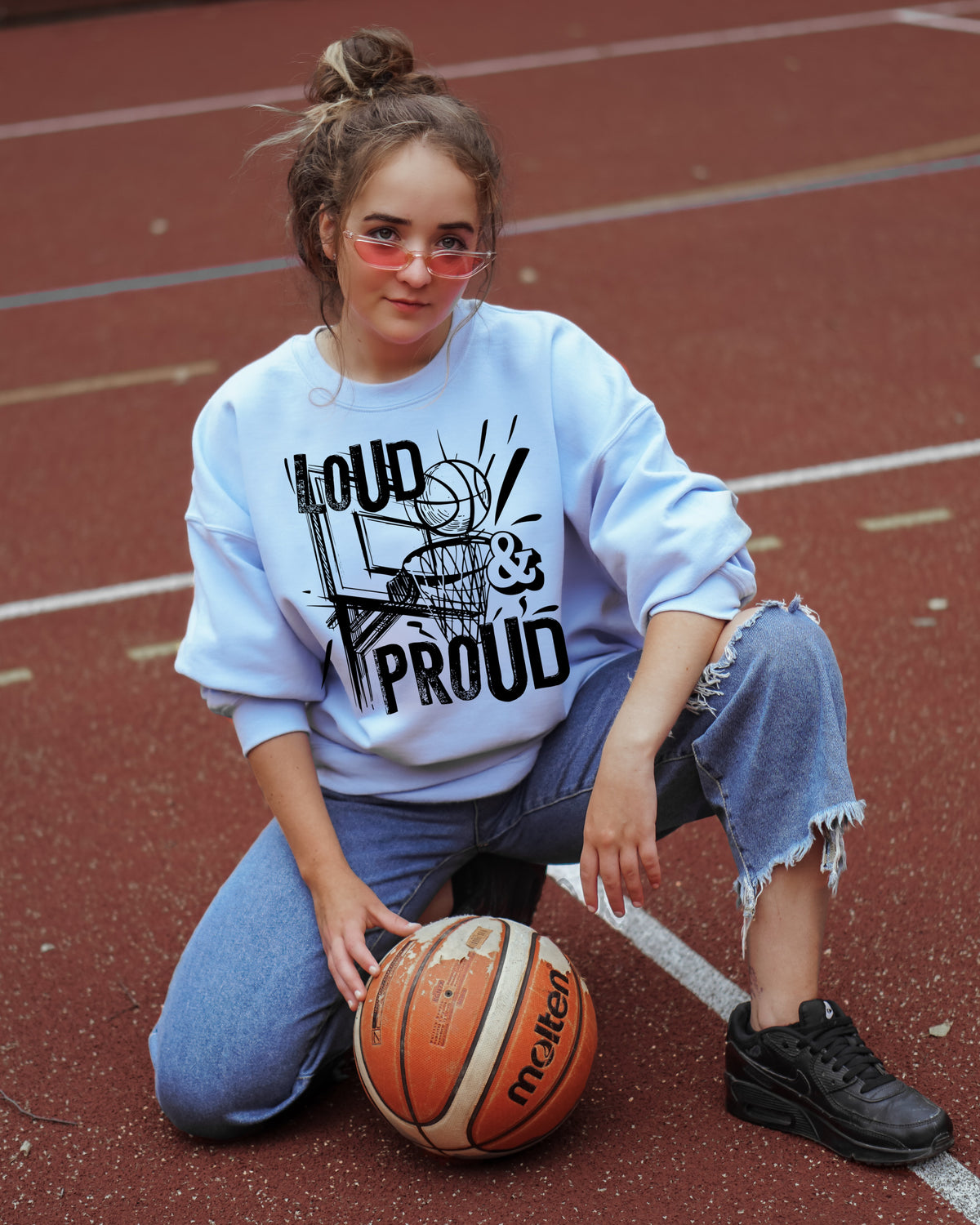 BLACK Loud & Proud (basketball) screen print transfer