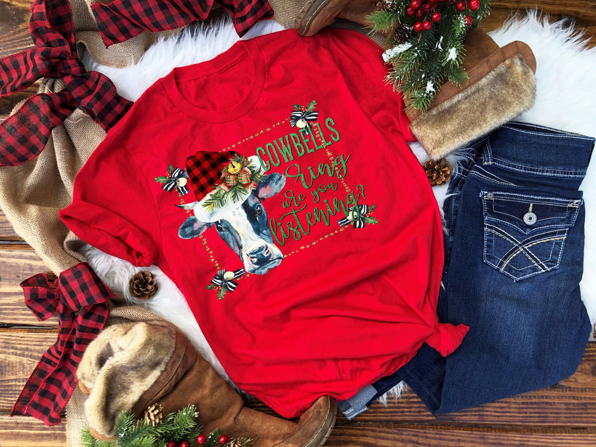 Cowbells ring are you listening ? HIGH HEAT screen print transfer