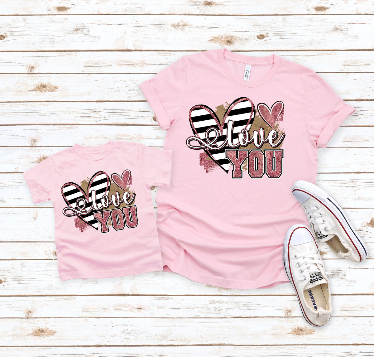 ADULT I love you HIGH HEAT screen print transfer