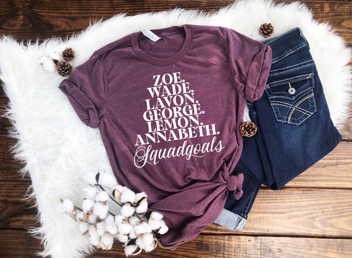 WHITE Zoe Wade Lavon George Lemon Annabeth squadgoals screen print transfer