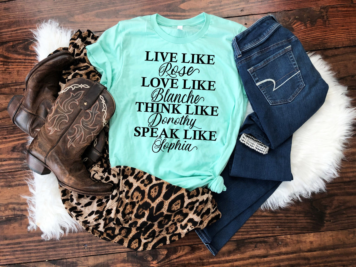 BLACK Live like rose screen print transfer