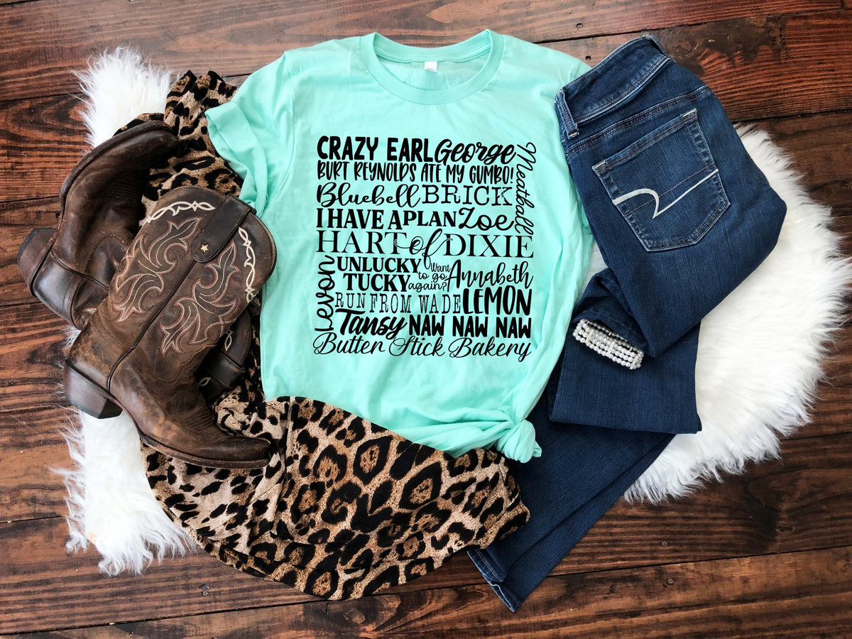 BLACK Hart of Dixie Subway screen print trasnfer