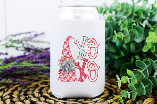 XOXO Gnome koozie 3.5" HIGH HEAT screen print transfer