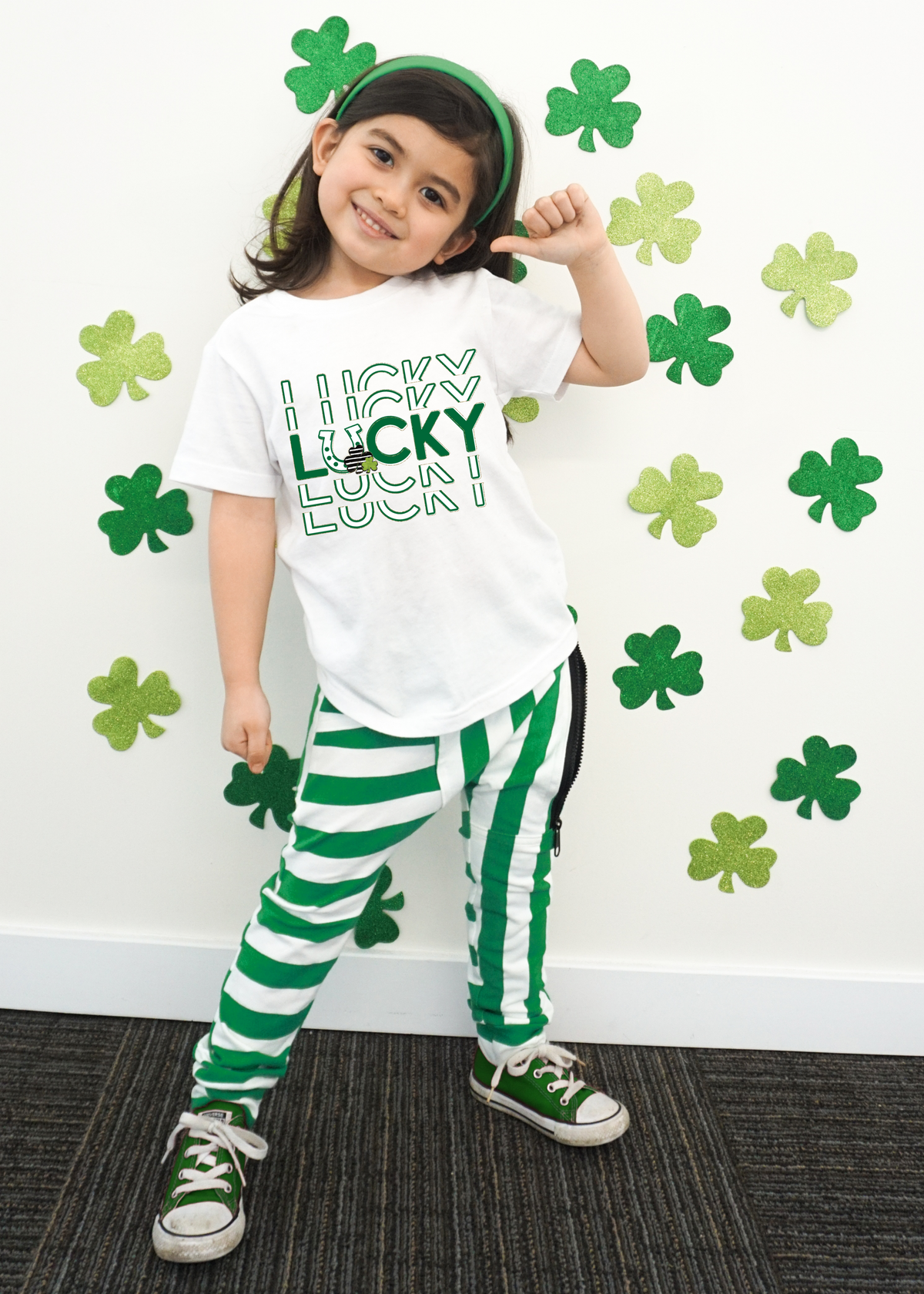 Lucky stacked INFANT HIGH HEAT screen print transfer