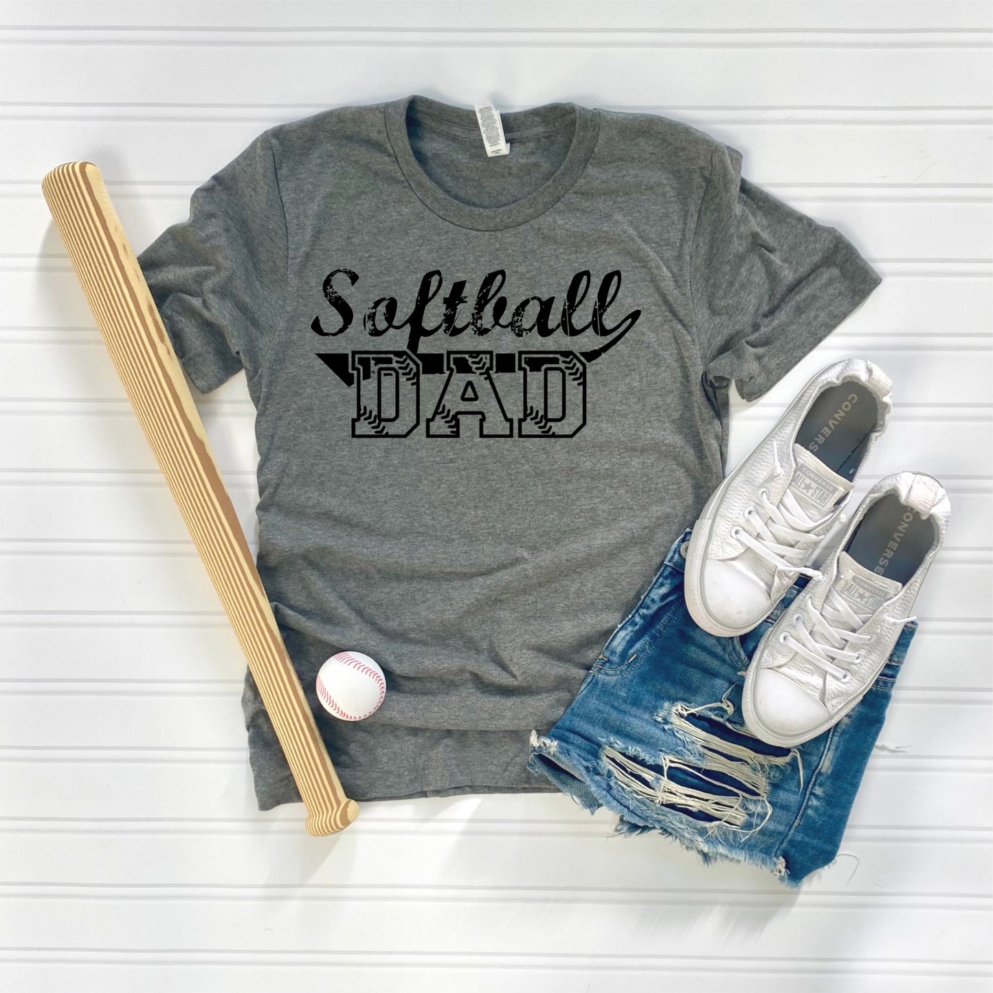 Softball Dad BLACK screen print transfer