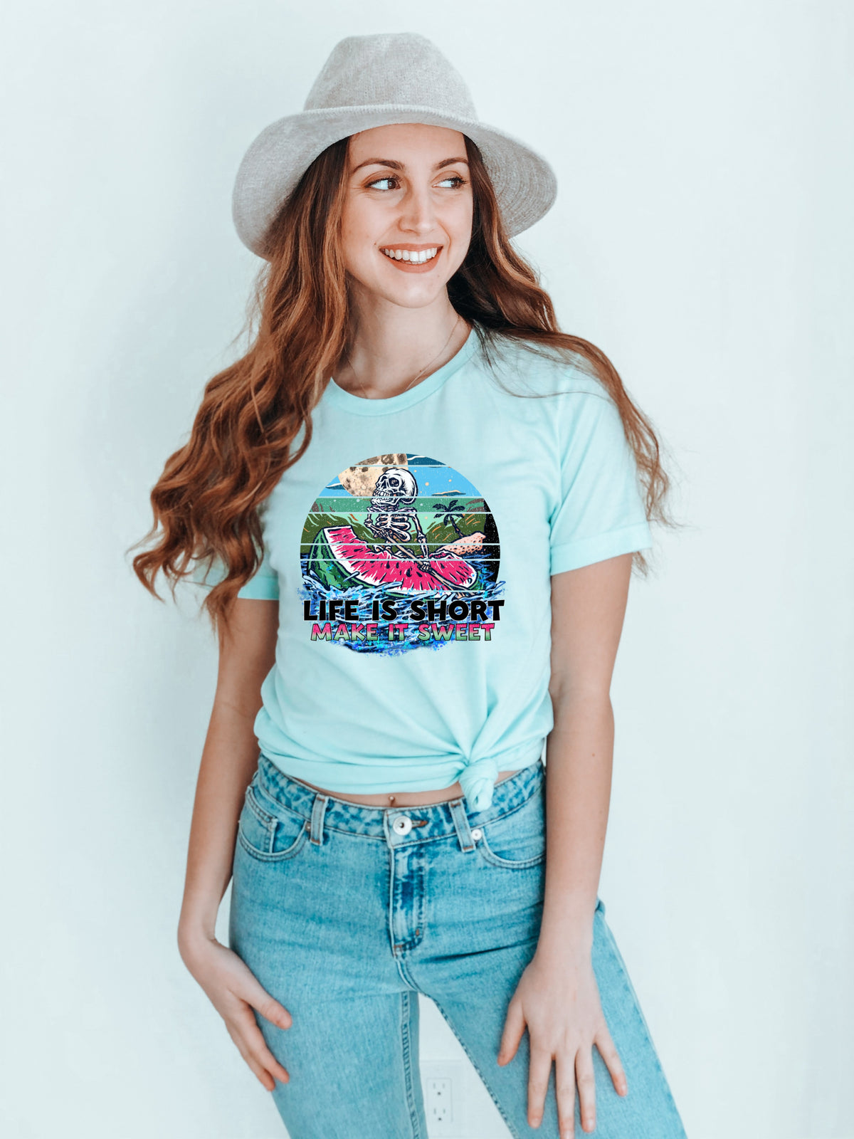 Life is short make it sweet skellie HIGH HEAT screen print transfer