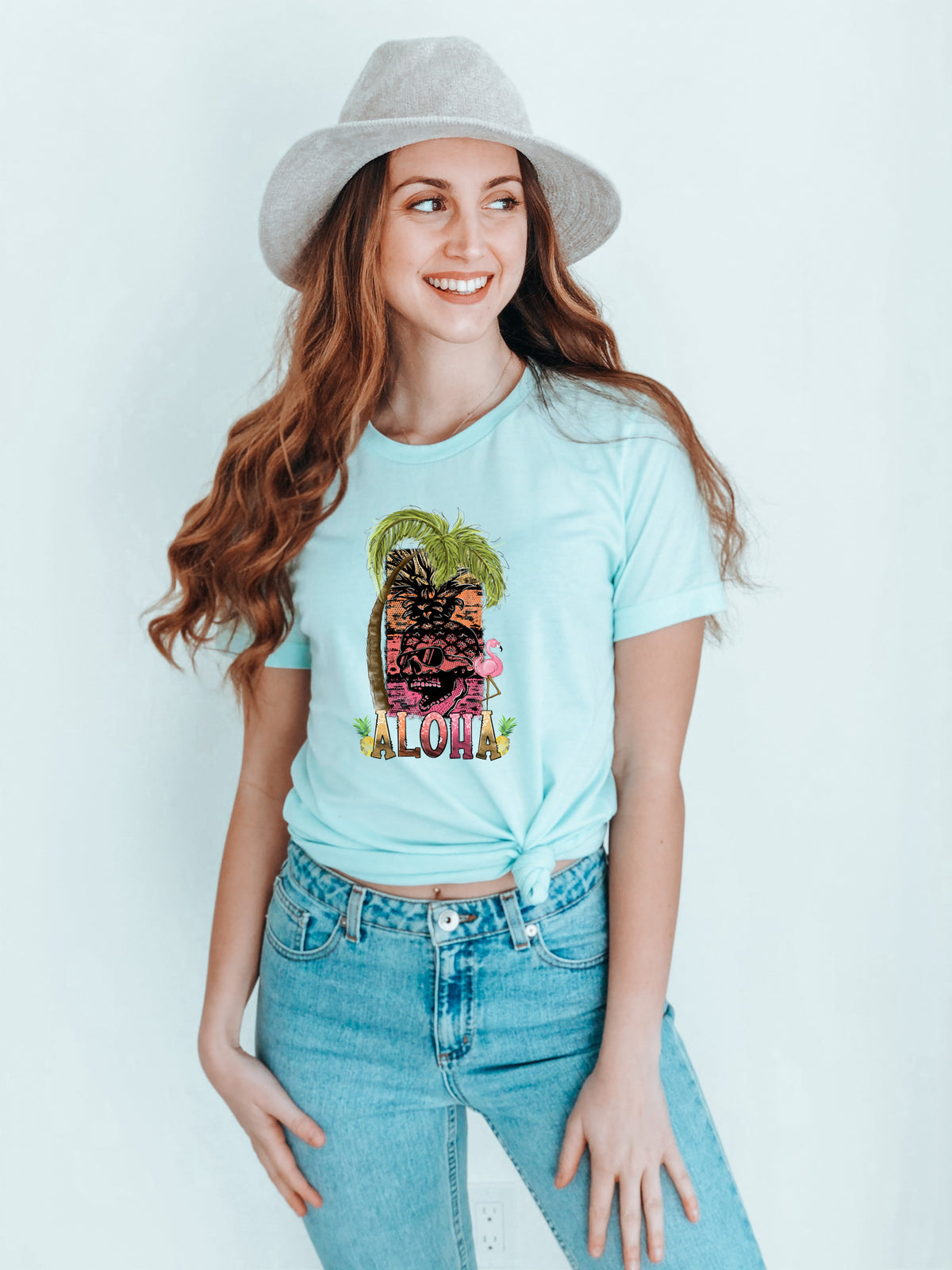 Aloha skellie HIGH HEAT screen print transfer