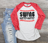 Swing batter batter HIGH HEAT screen print transfer
