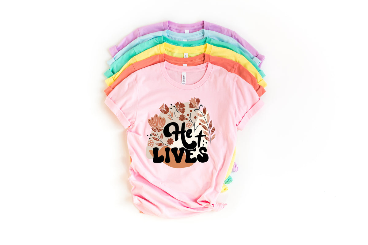 He Lives HIGH HEAT screen print transfer