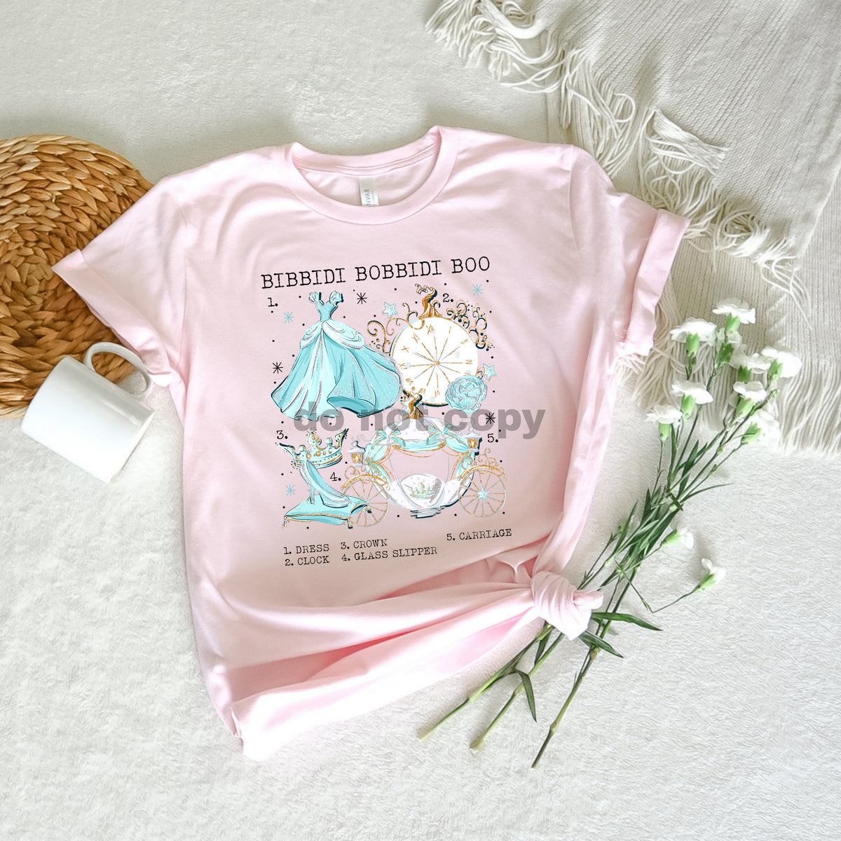 Bobbidi Boo HIGH HEAT screen print transfer 12 tall 9.5 wide