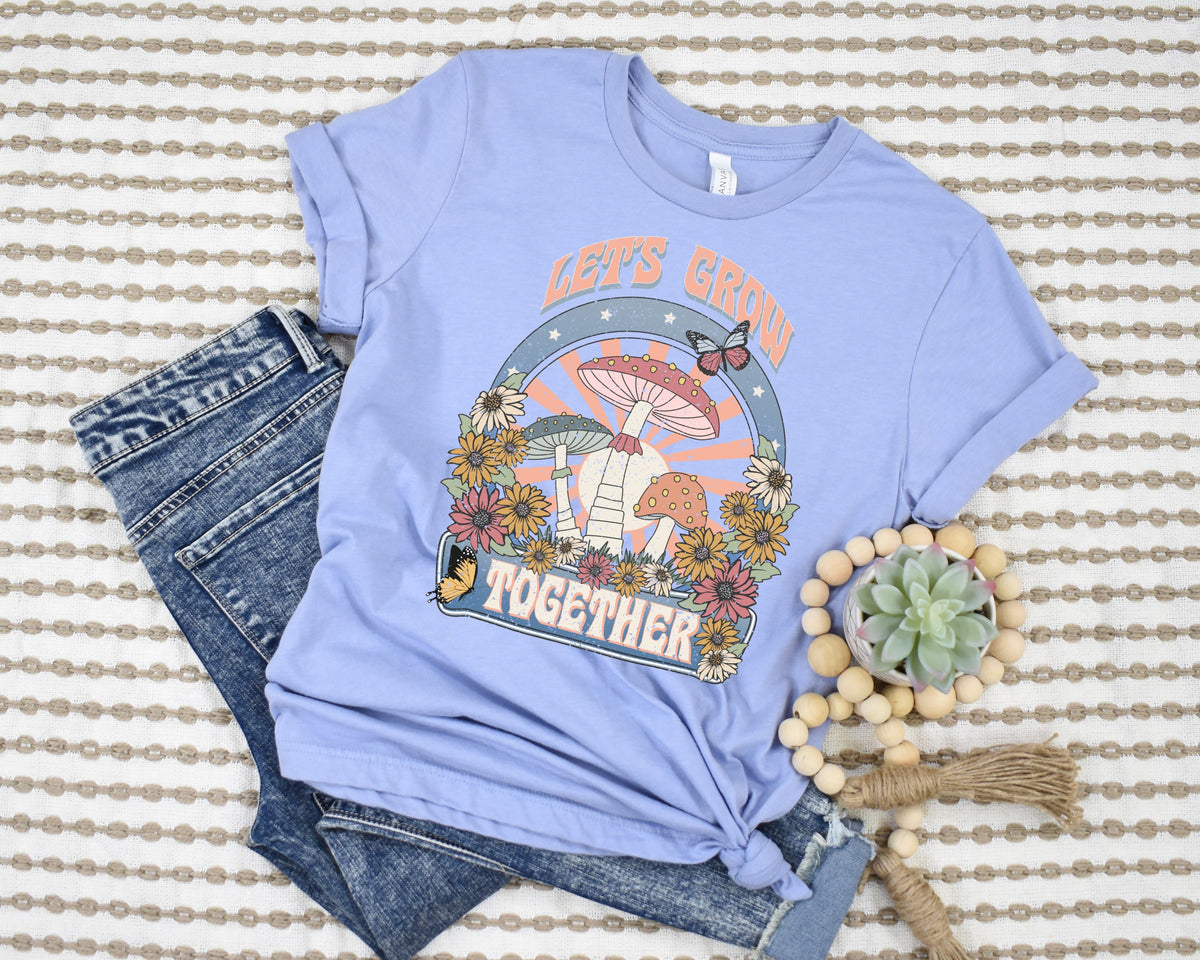 Let's grow together HIGH HEAT screen print transfer