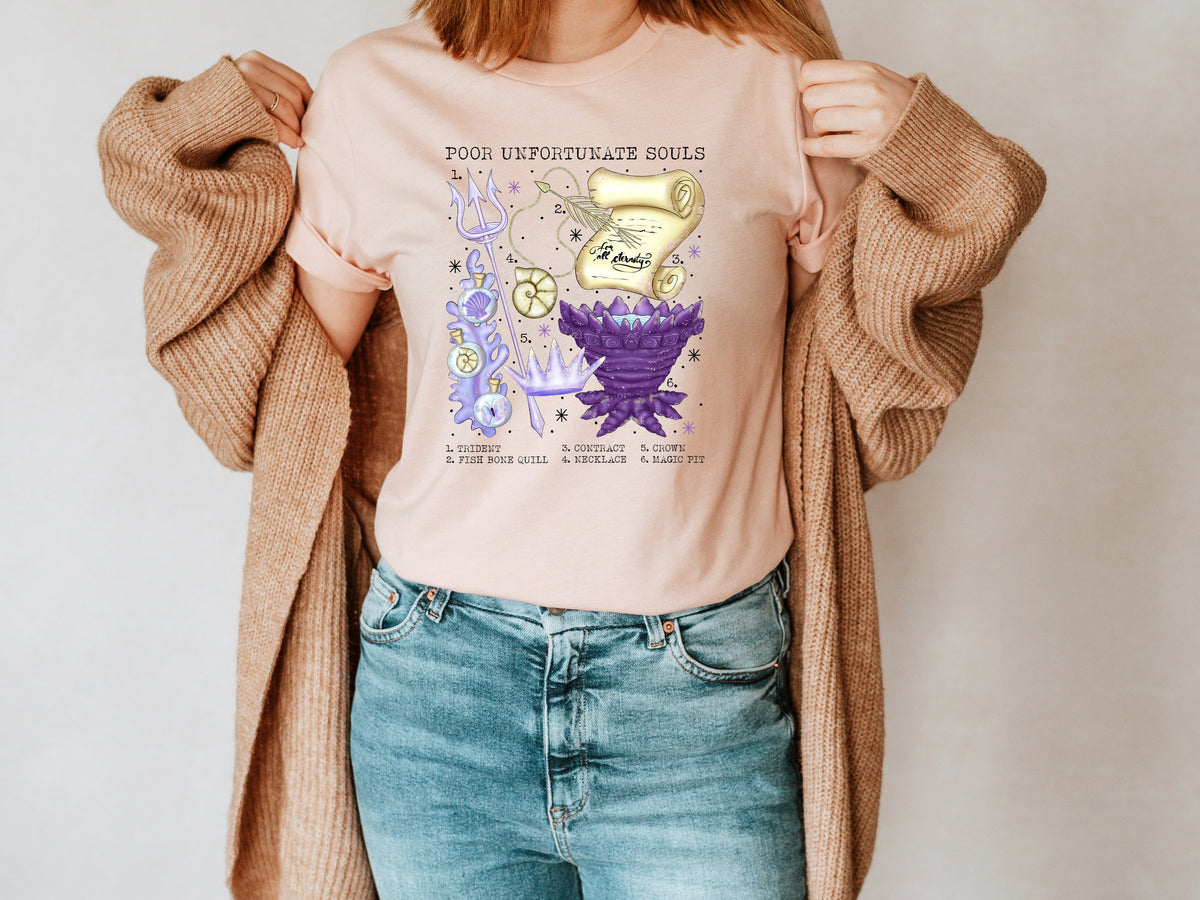 Poor unfortunate souls HIGH HEAT screen print transfer