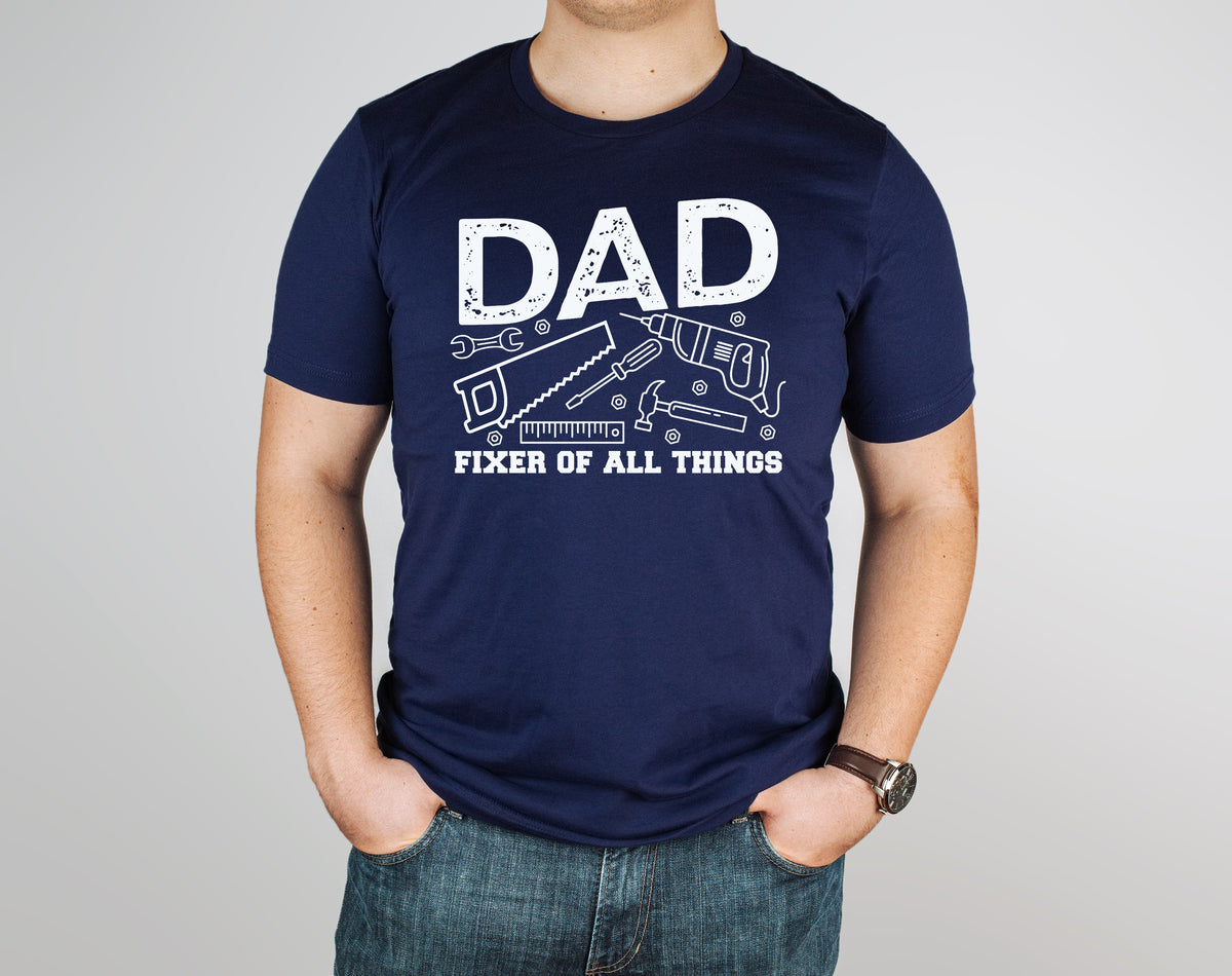 Dad fixer of all things WHITE screen print transfer