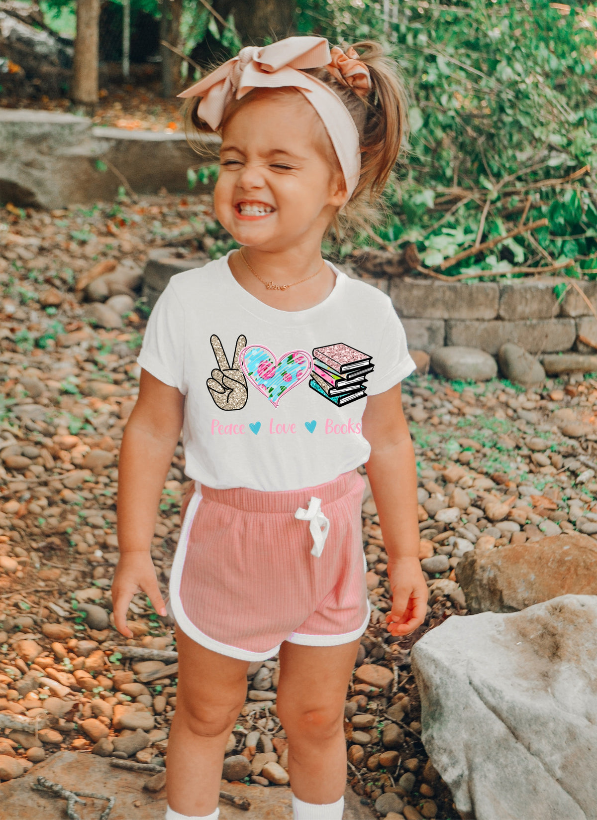 Peace love books YOUTH LOW HEAT screen print transfer