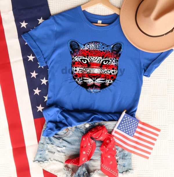 Patriotic tiger HIGH HEAT screen print transfer start ship 4/28