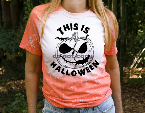 This is halloween pumpkin BLACK screen print transfer