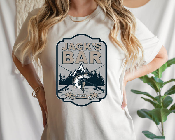 Jack's Bar (tall) HIGH HEAT screen print transfer