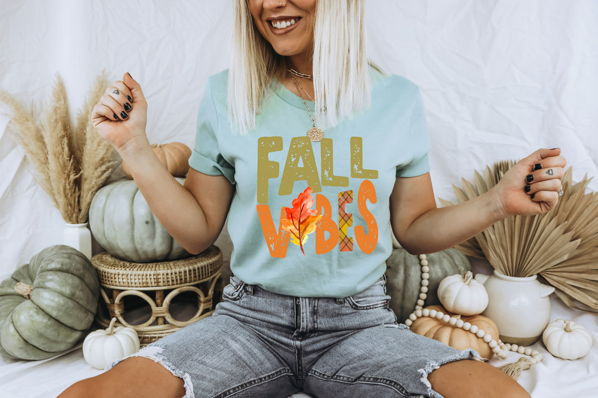Fall vibes with leaf HIGH HEAT screen print transfer