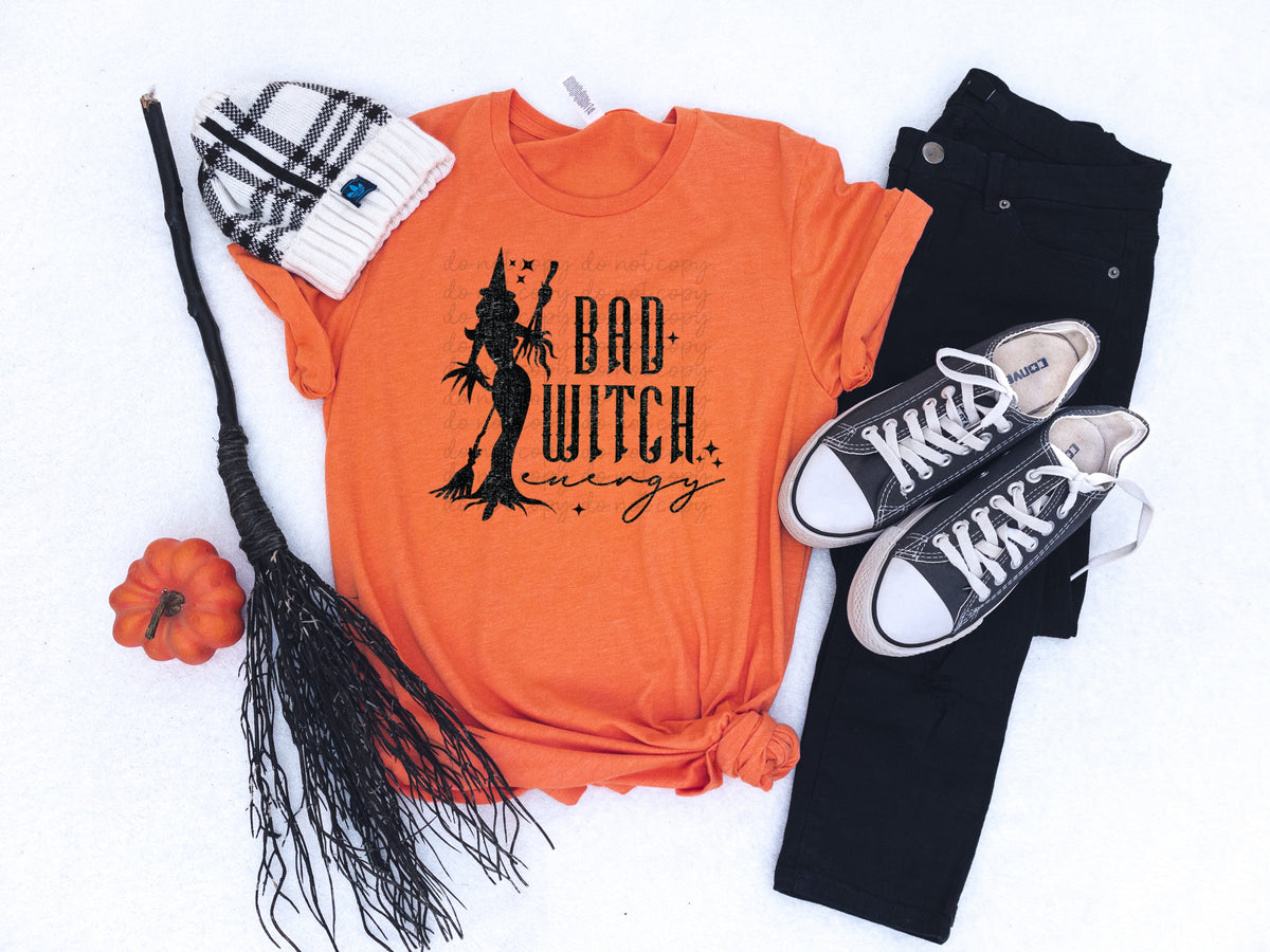 Bad witch BLACK  screen print transfer
