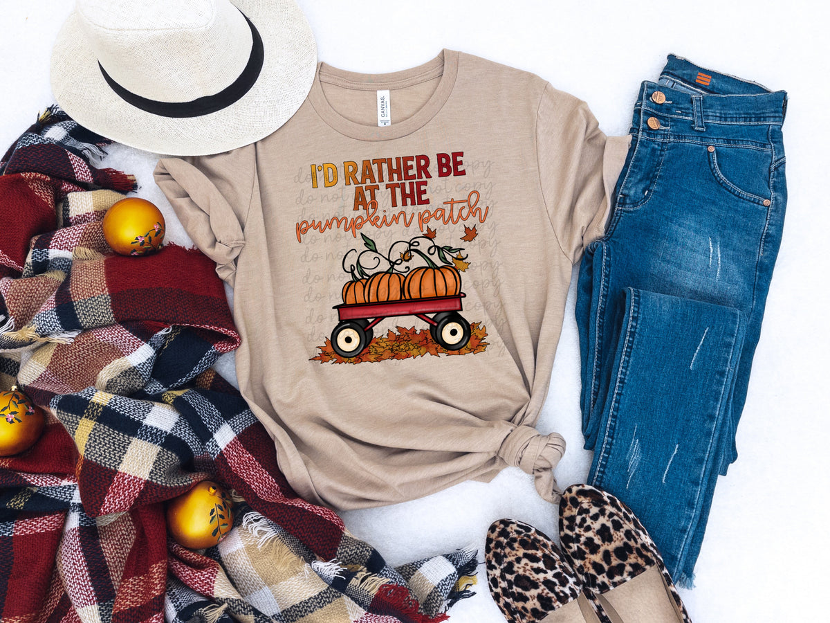 I'd rather be at the pumpkin patch 111983 DTF TRANSFER