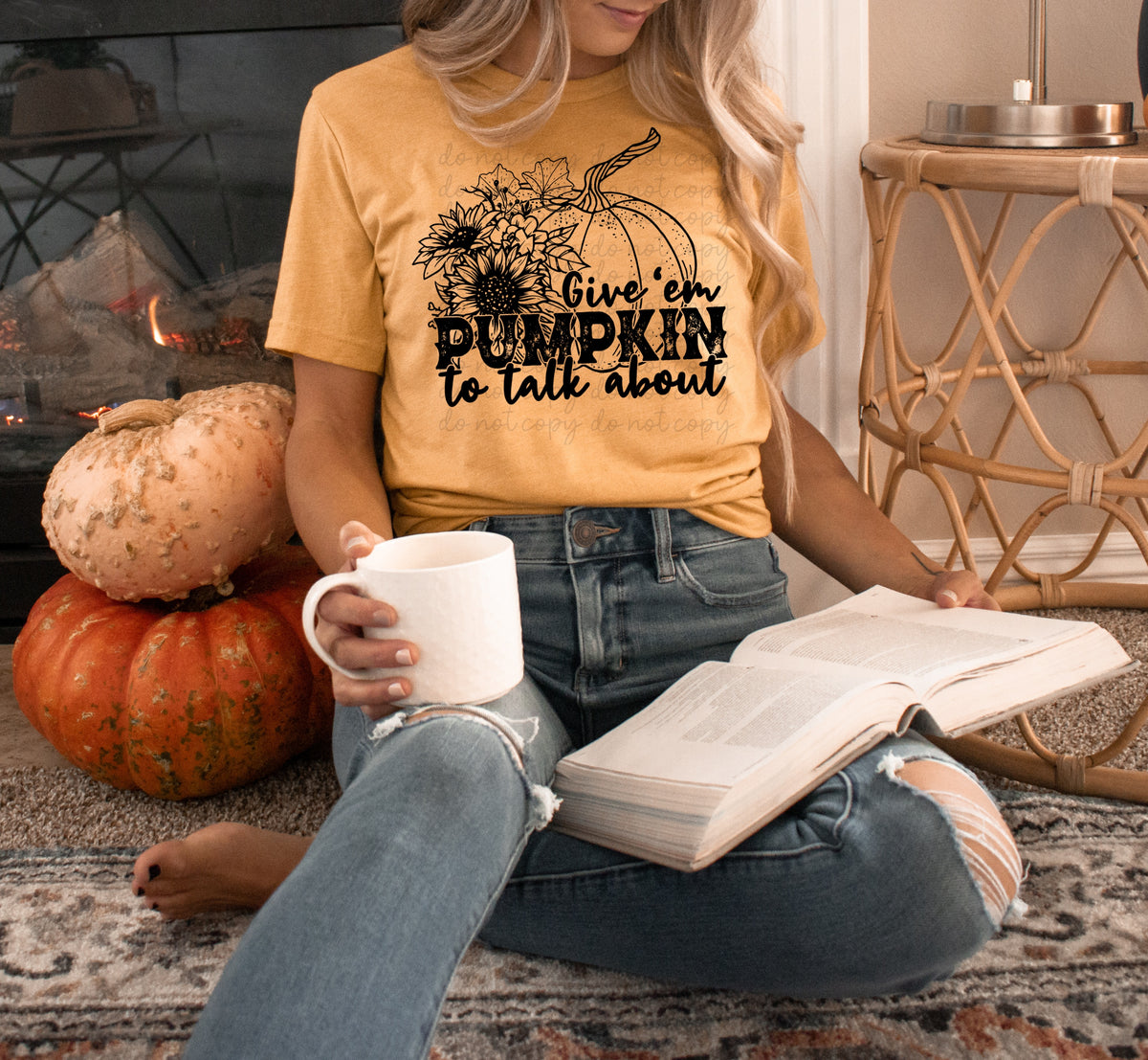 Give'em pumpkin to talk about BLACK screen print transfer