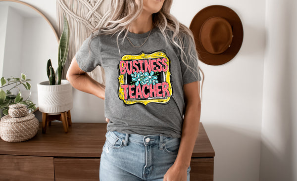 Business teacher DTF transfer