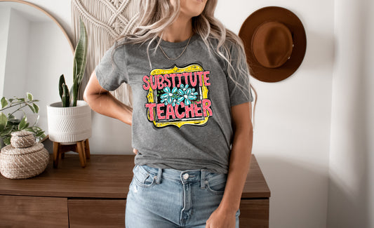 Substitute teacher DTF transfer