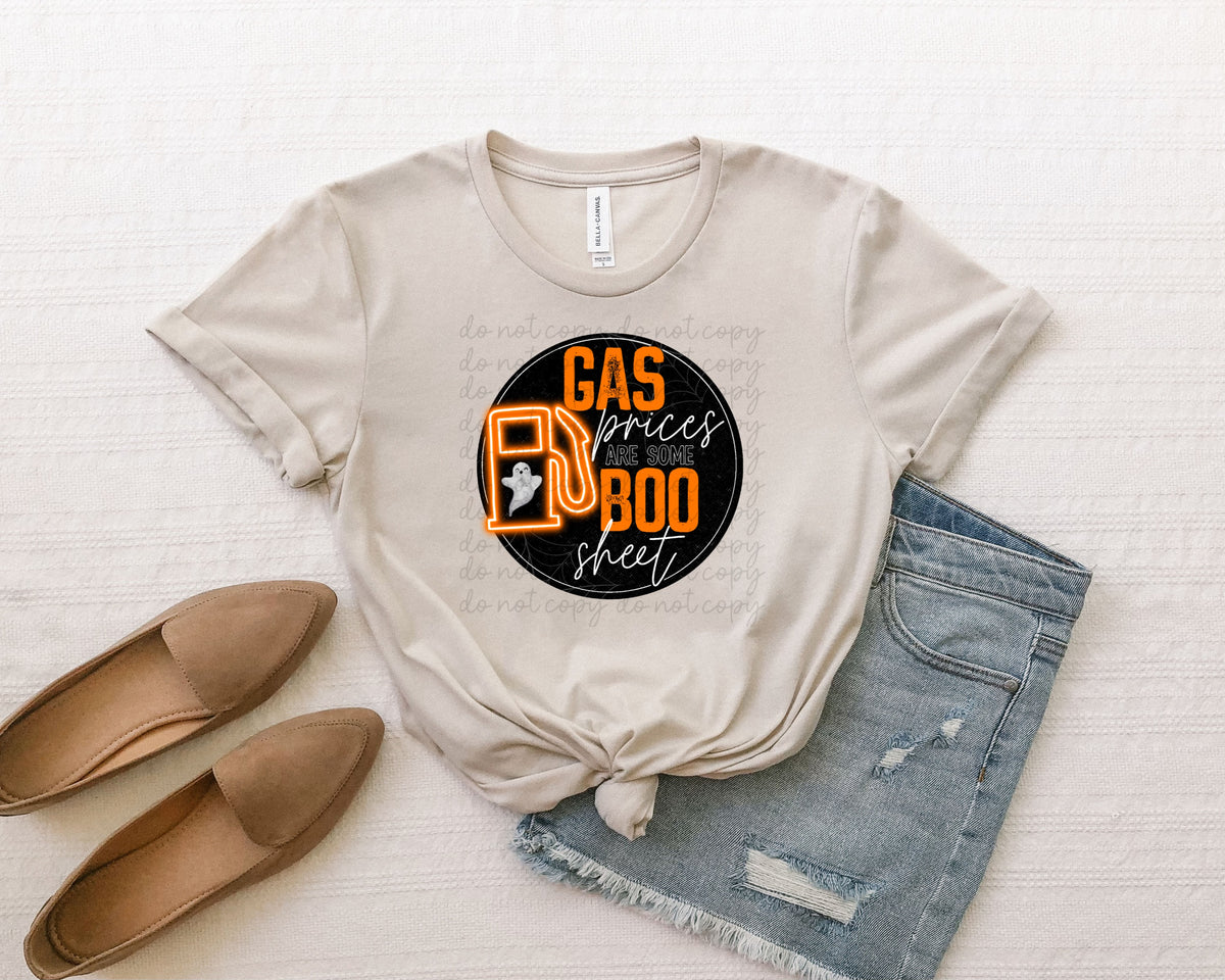 Gas prices are some boo sheet 112025 DTF transfer