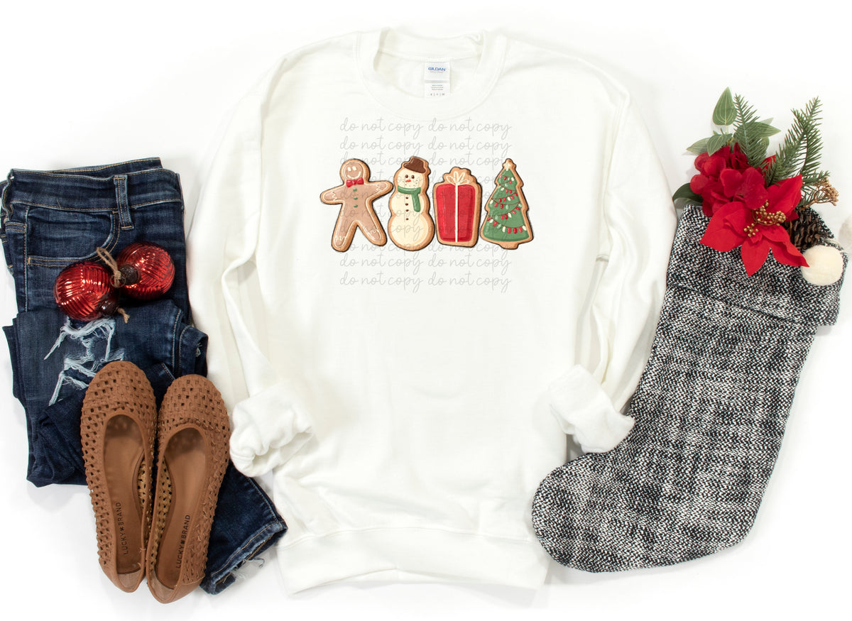 Gingerbread cookies (four) 112143 DTF TRANSFER