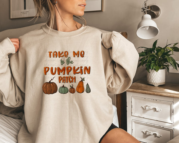 Take me to the pumpkin patch (pumpkin and gourd)DTF TRANSFER