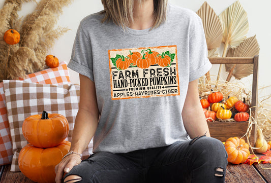 Farm fresh hand-picked pumpkins DTF TRANSFER