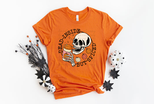 Dead inside but spiced (skull) 8331 DTF TRANSFER