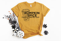 Pumpkin spice makes mama nice BLACK screen print transfer