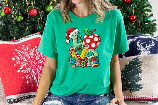 Christmas Love (school items) 8496 DTF TRANSFER