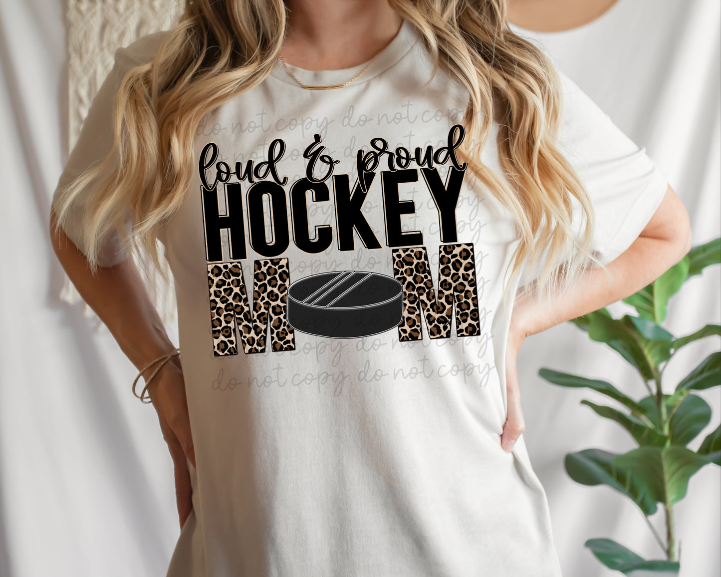 Loud and proud hockey mom  DTF transfer